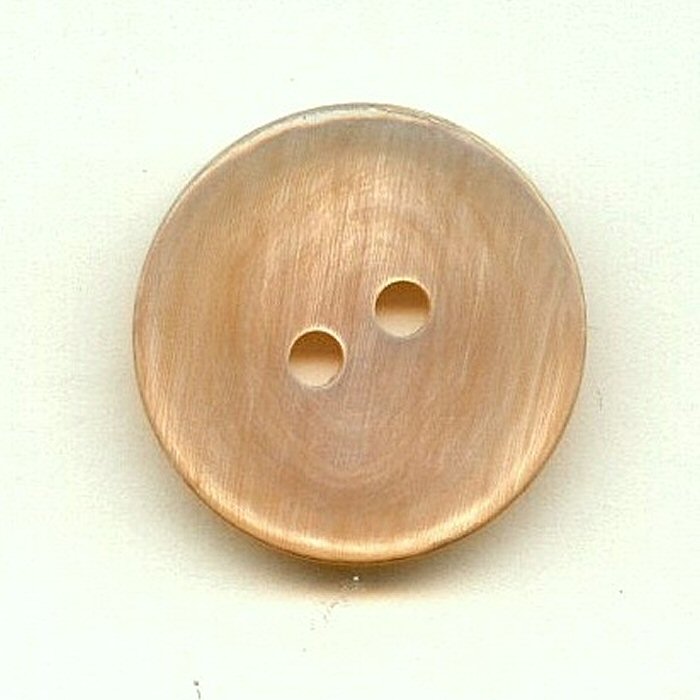 Perle Bøffelshornsknap 71 : Champagne - B : 23 mm