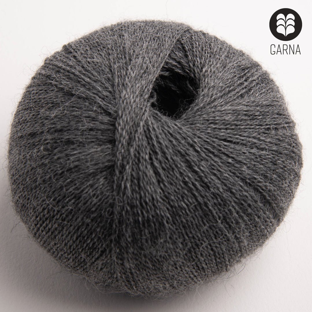 GARNA Alba Baby alpaca garn : 165 Grå