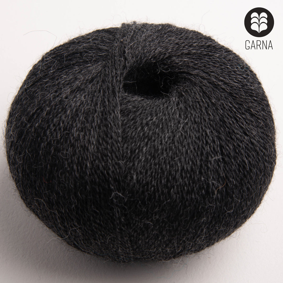 GARNA Alba Baby alpaca garn : 182 Mørkegrå