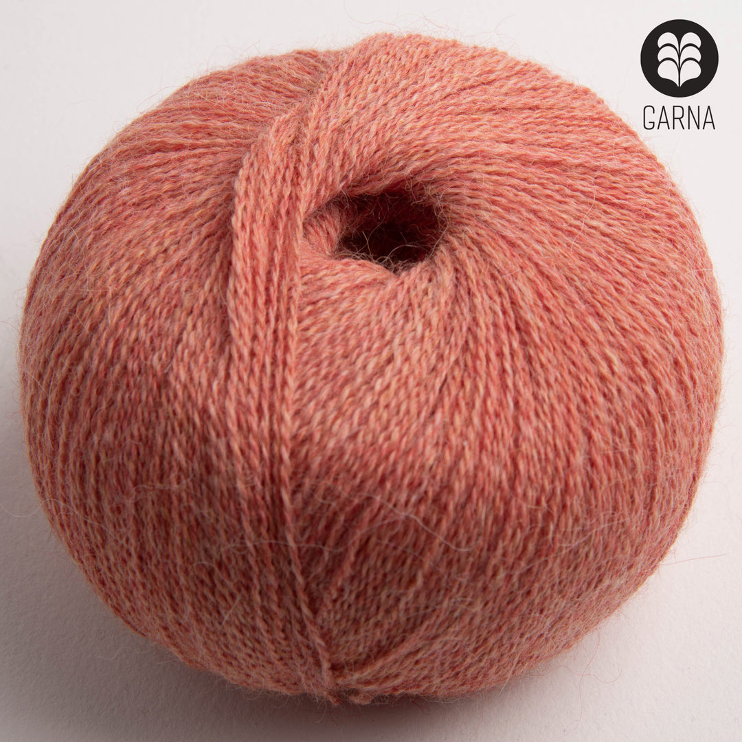 GARNA Alba Baby alpaca garn : 347 Meleret koral