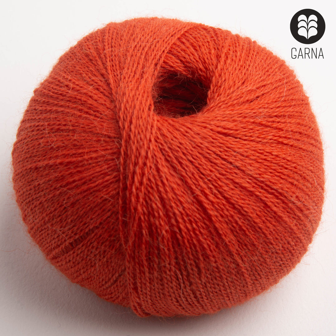 GARNA Alba Baby alpaca garn : 448 Valmue