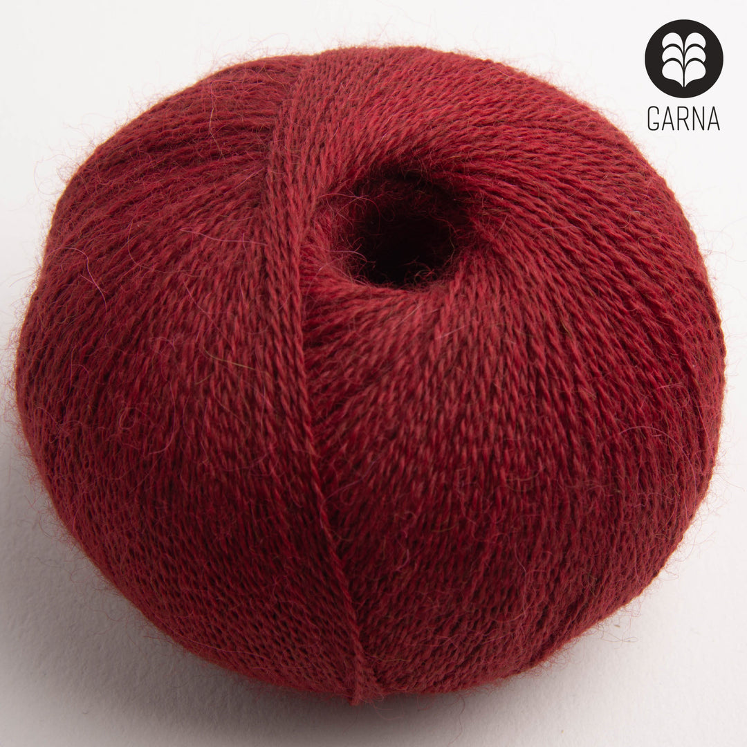 GARNA Alba Baby alpaca garn : 460 Rød okker