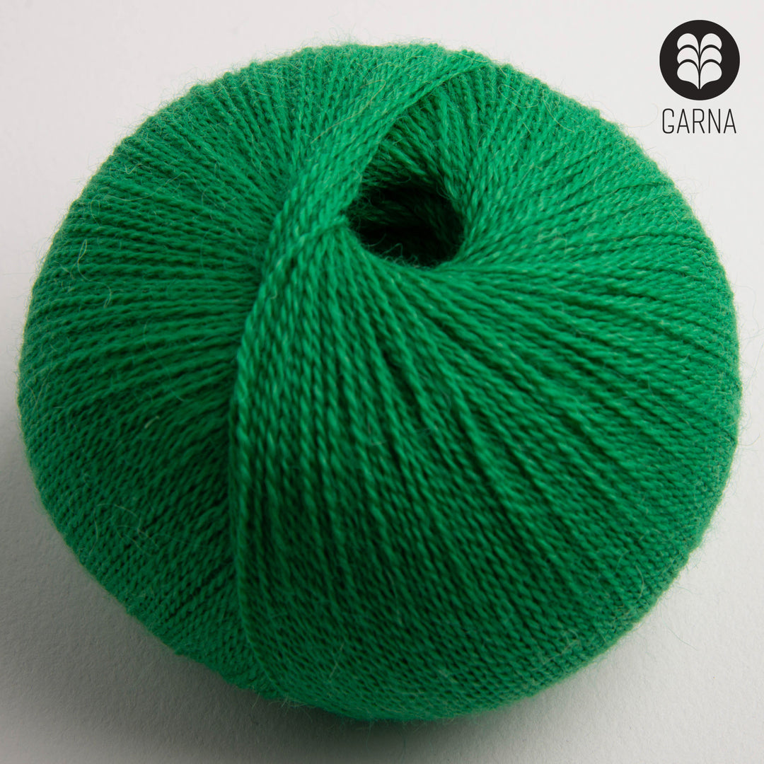 GARNA Alba Baby alpaca garn : 525 Grøn