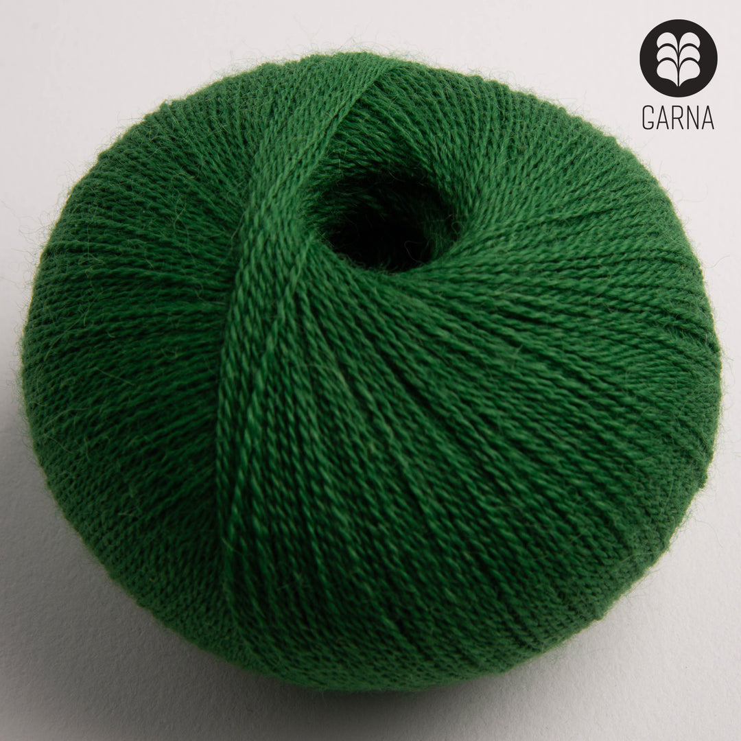 GARNA Alba Baby alpaca garn : 538 Mørke grøn