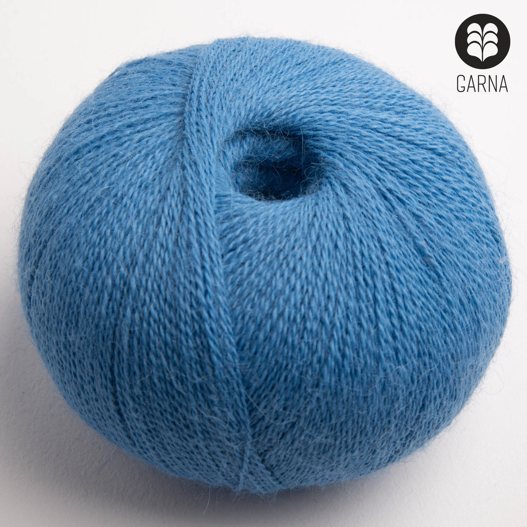 GARNA Alba Baby alpaca garn : 728 Himmelblå