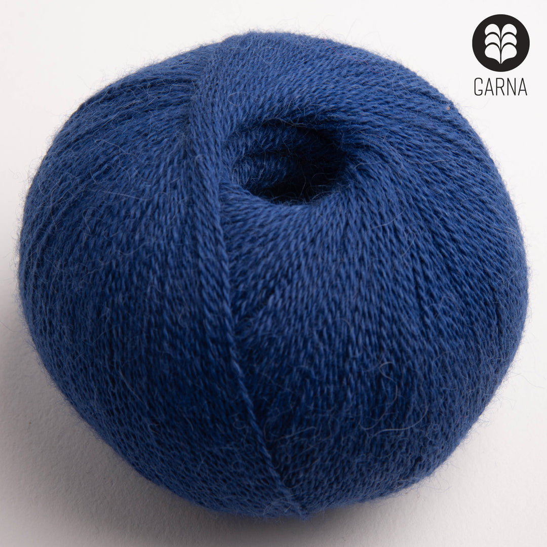 GARNA Alba Baby alpaca garn : 762 Koboltblå