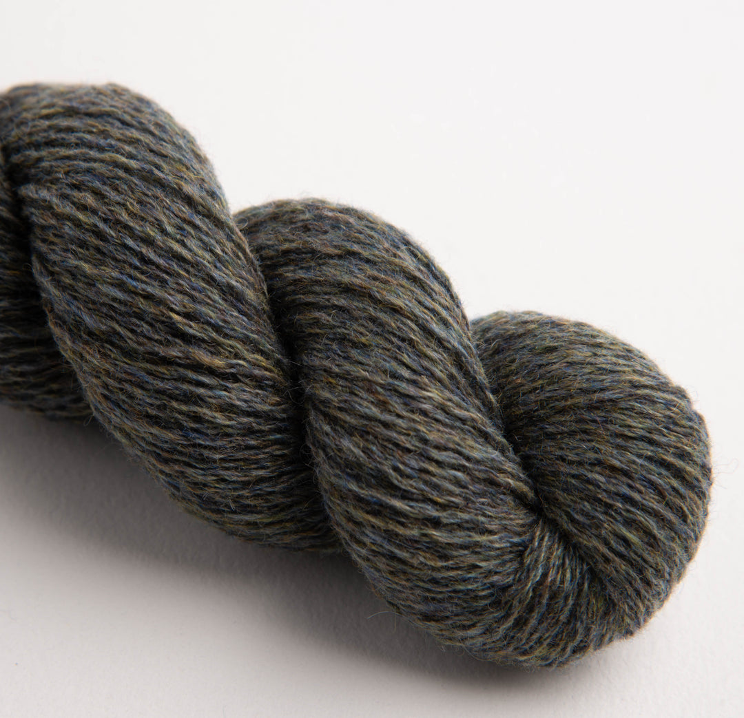 GARNA Edda Cashmere garn : Lys mosgrøn tweed