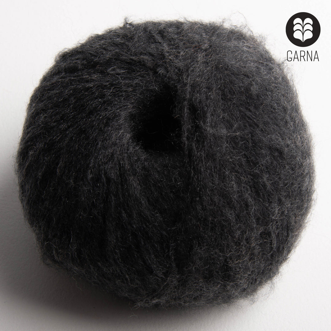 GARNA Cumulus Cashmere / silke garn : 179 Mørkegrå