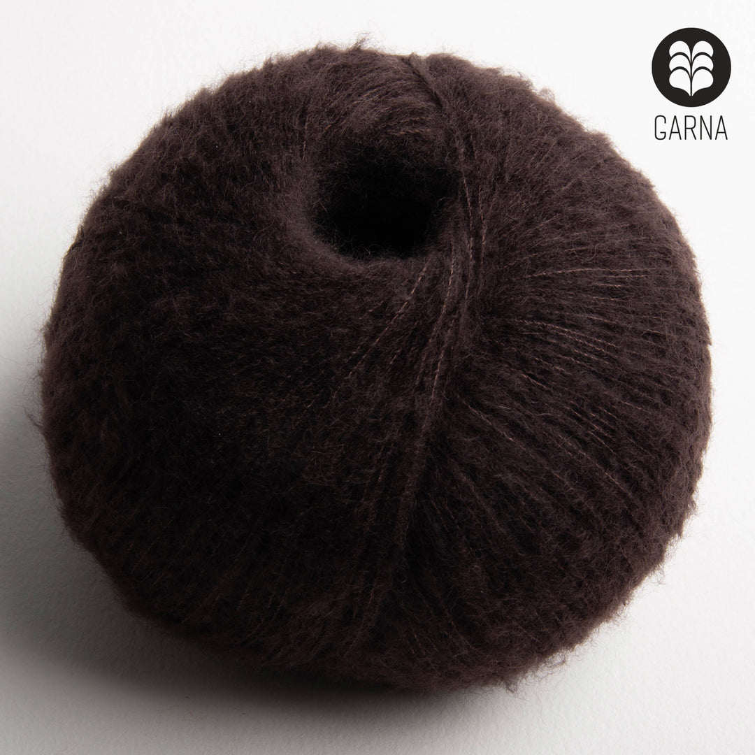 GARNA Cumulus Cashmere / silke garn : 248 Dark Chocolate
