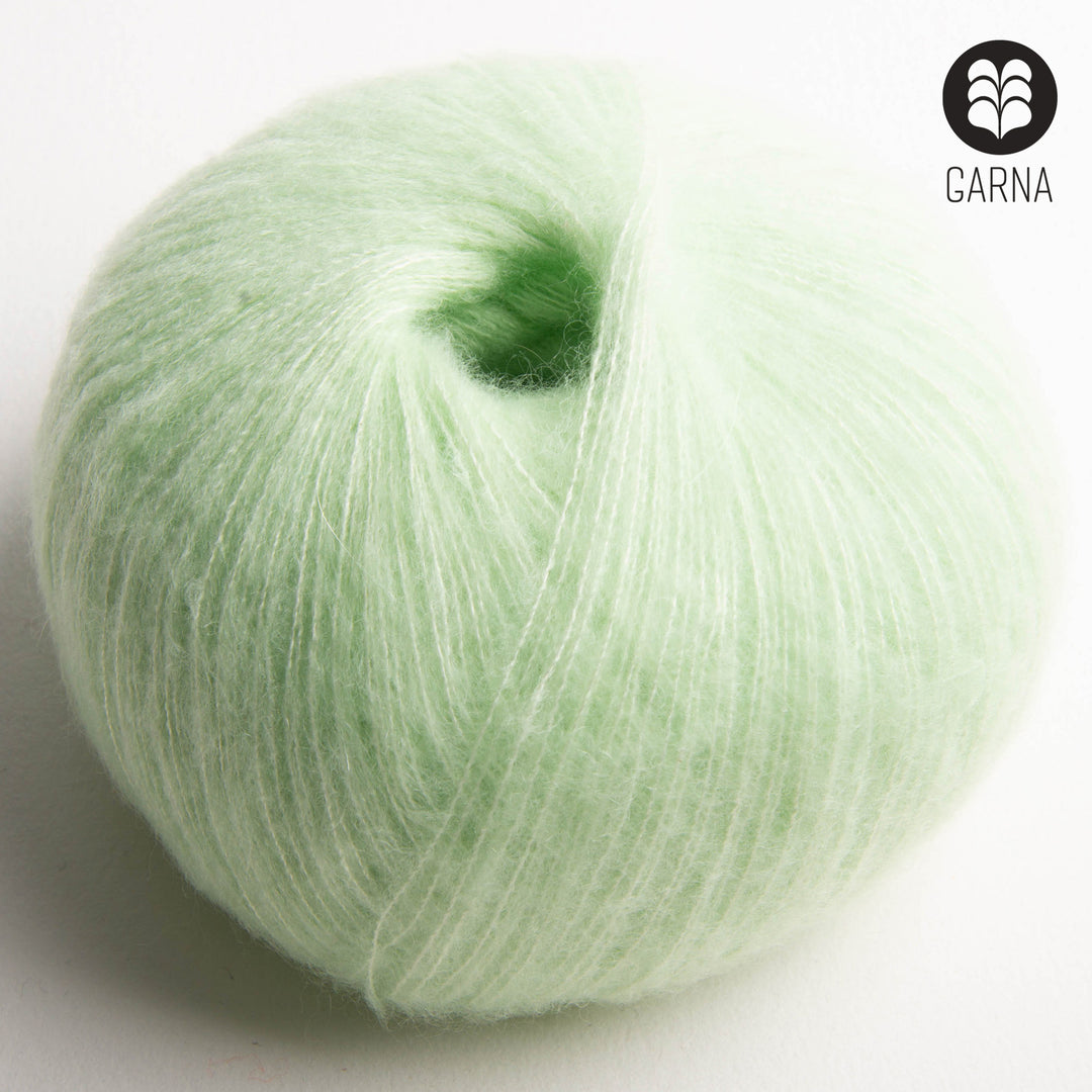 GARNA Cumulus Cashmere / silke garn : 505 Lys Mintgrøn