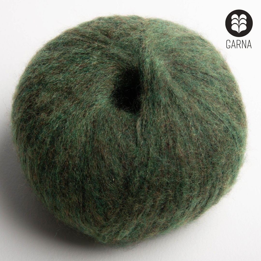 GARNA Cumulus Cashmere / silke garn : 562 Jagt Grøn