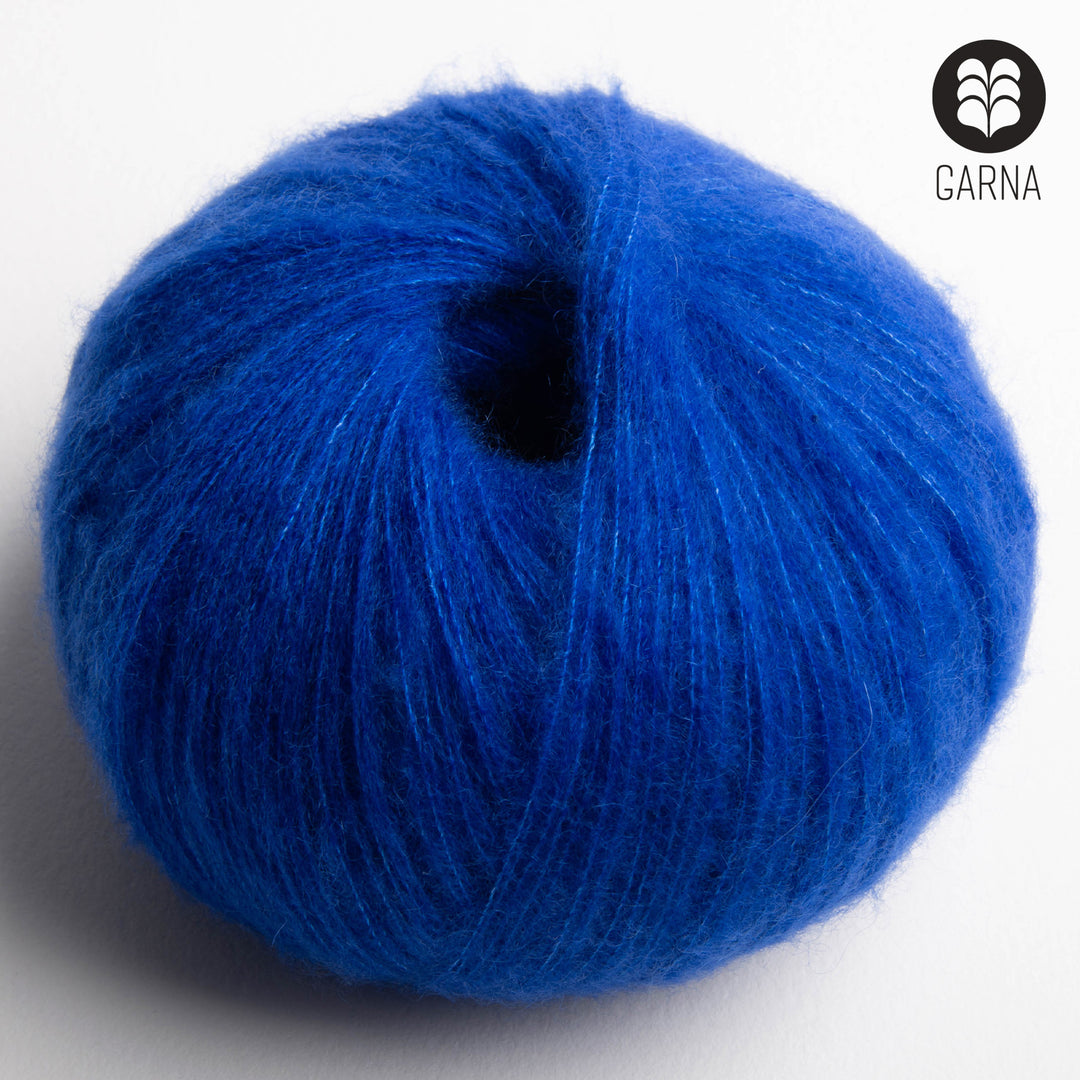 GARNA Cumulus Cashmere / silke garn : 757 Koboltblå