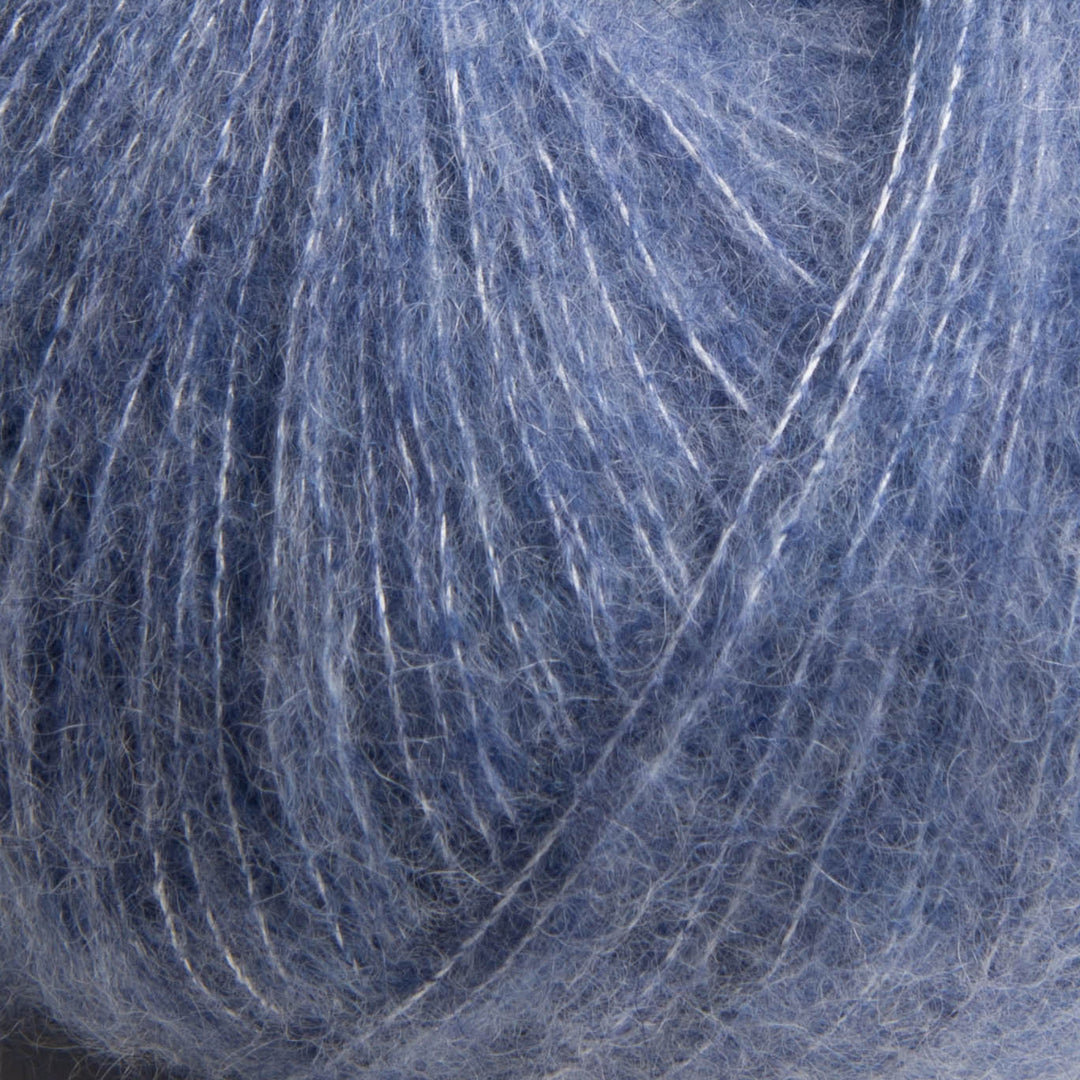 GARNA Cumulus Cashmere / silke garn : 737 Meleret havblå