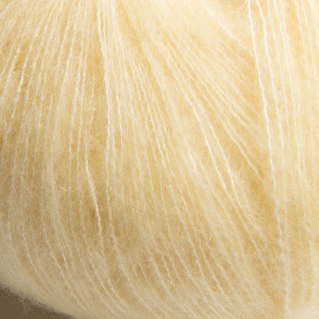 GARNA Cumulus Cashmere / silke garn : 410 Pastel gul