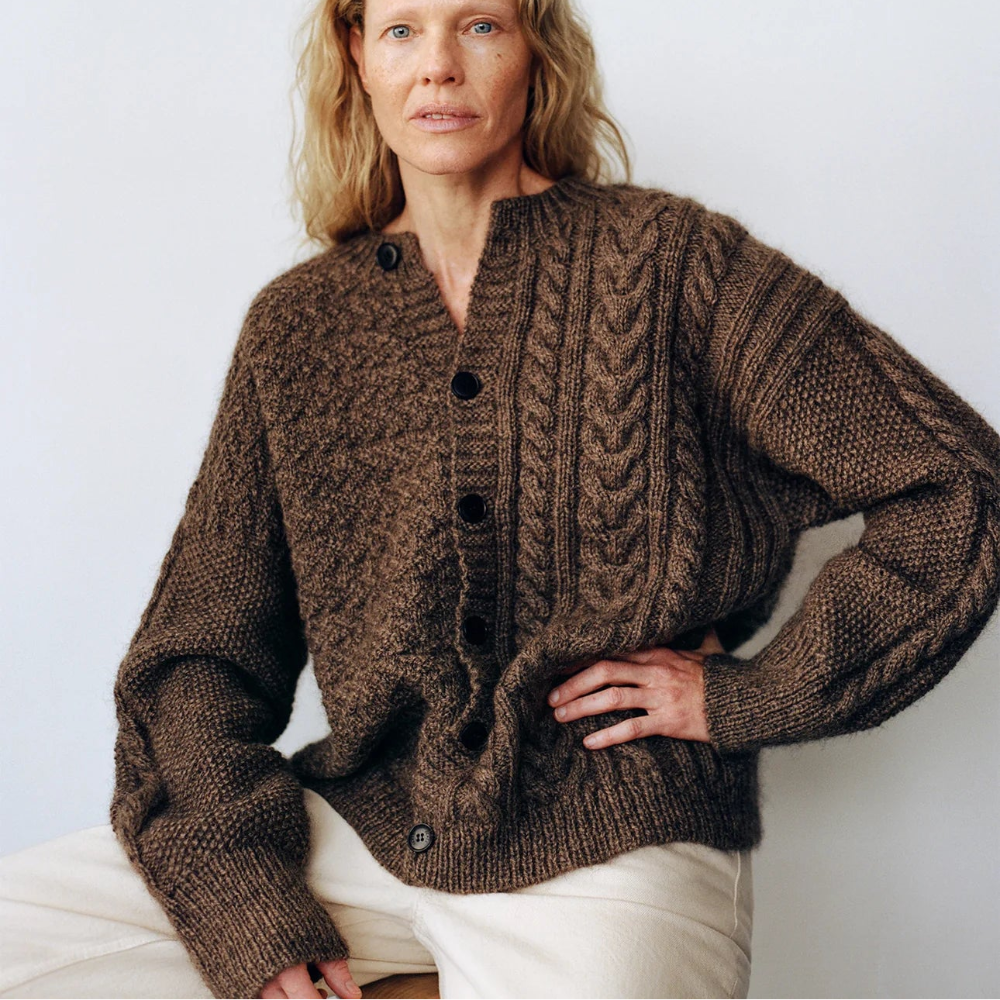 Ingeborg Cardigan SKALL - Garnkit (uden opskrift) Cashmere