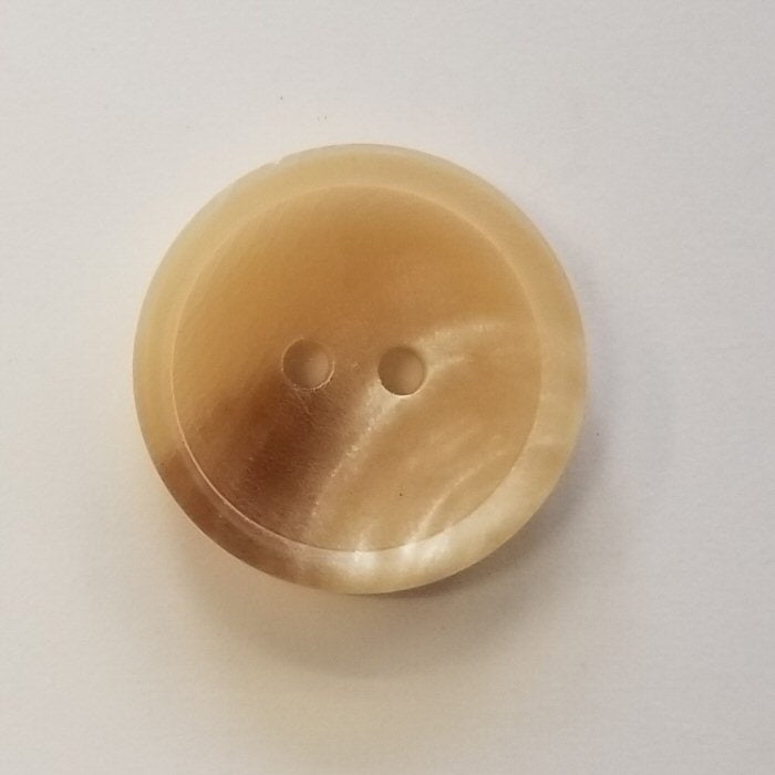 Bøffelhornsknap 32 : Matt blond - 17 mm