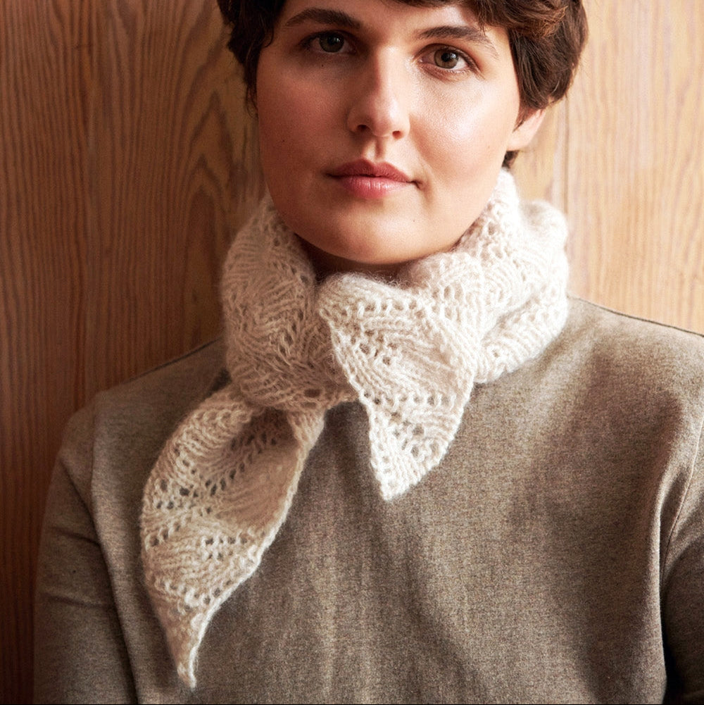 Hoja Scarf LeKnit  - Garnkit Lammeuld