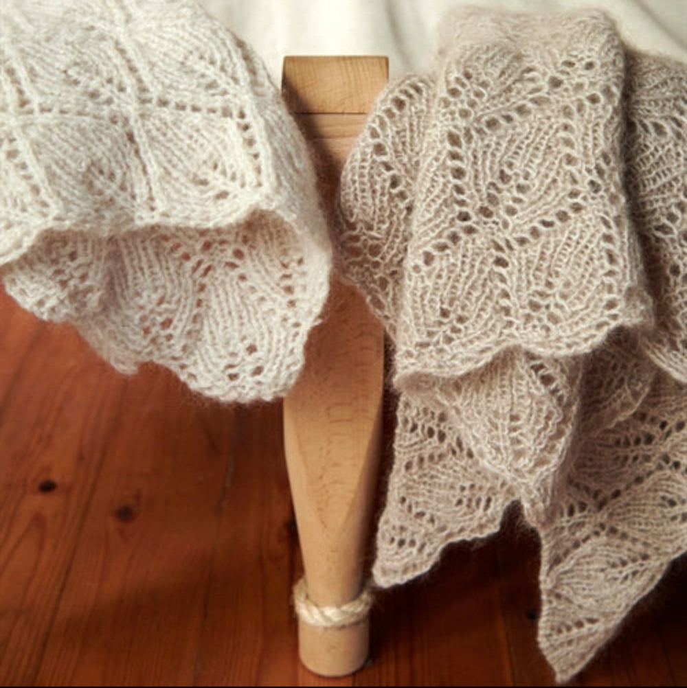 Hoja Scarf LeKnit  - Garnkit Lammeuld