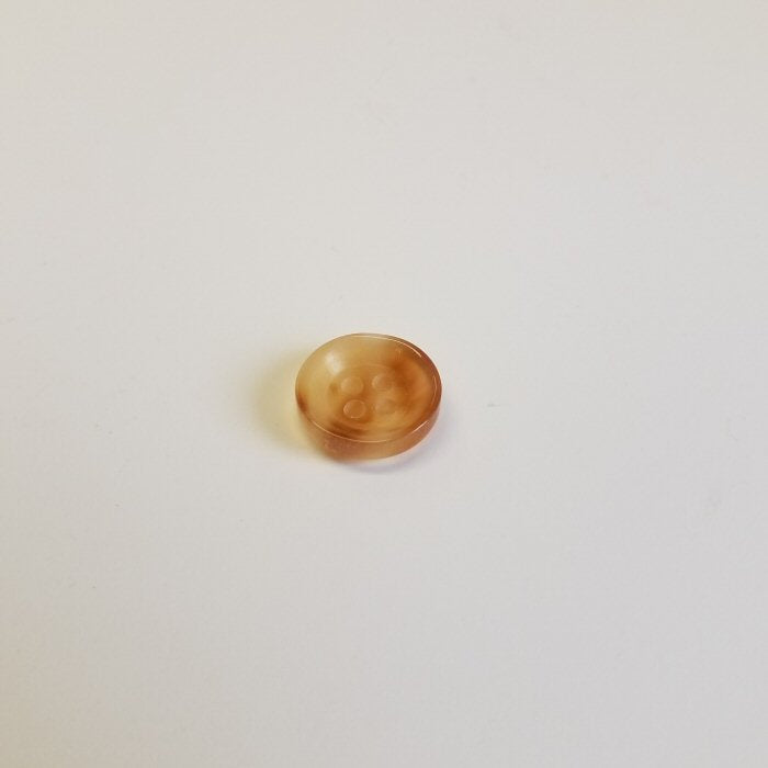 Bøffelhornsknap 78 : rav blond - 15 mm