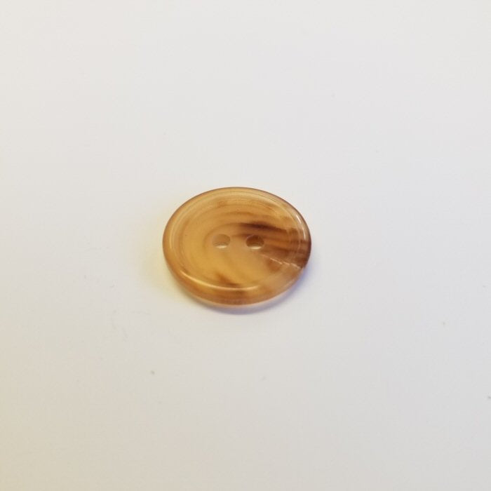 Bøffelhornsknap 81 : rav blond - 20 mm