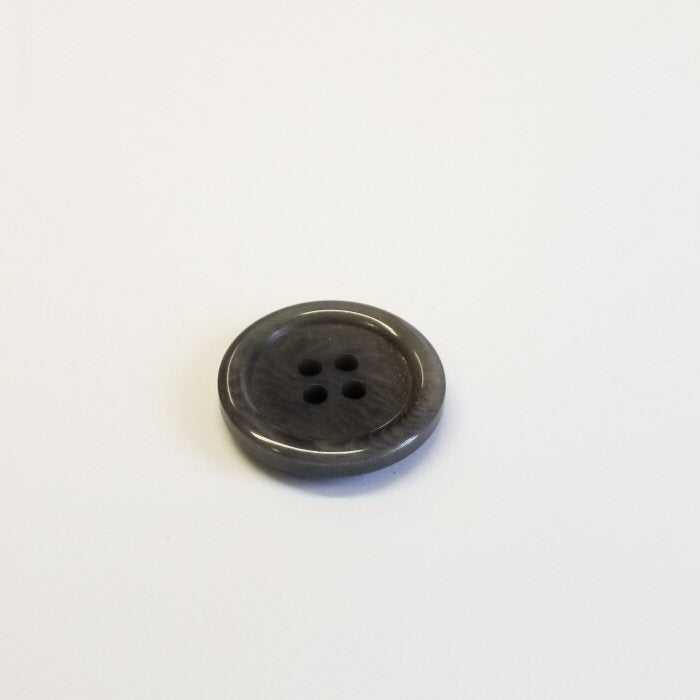 Corozo knap 8 : sort gråblå - 20 mm