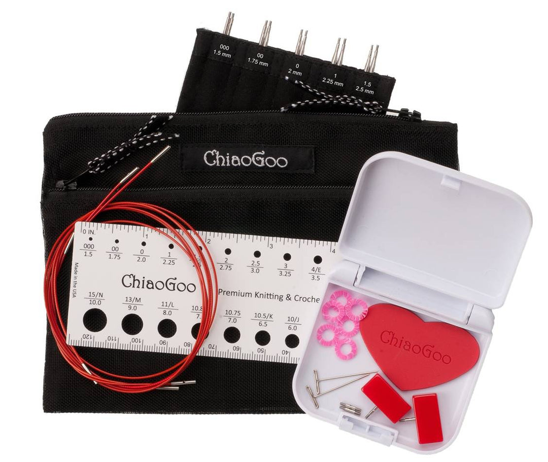 ChiaoGoo - TWIST SS Lace pindesæt ⎟ Mini / 13 cm