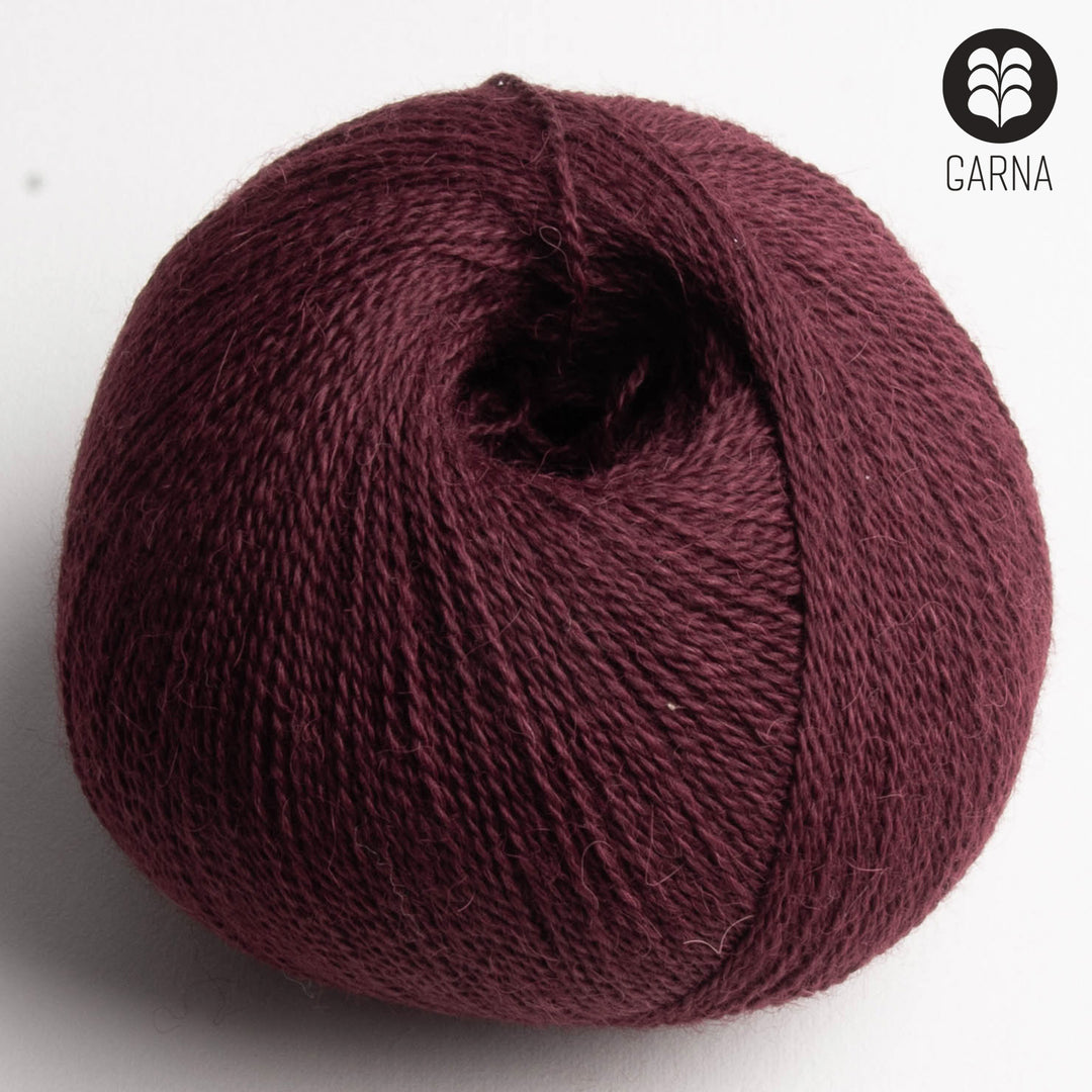 GARNA Alba Baby alpaca garn : 396 Bordeaux