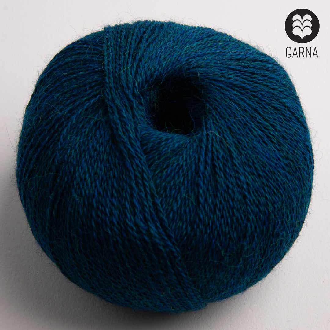 GARNA Alba Baby alpaca garn : 670 Meleret petroleum