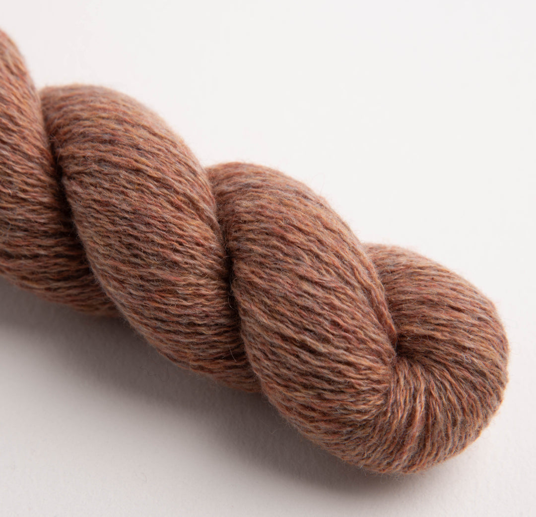 GARNA Edda Cashmere garn : Raw sienna tweed