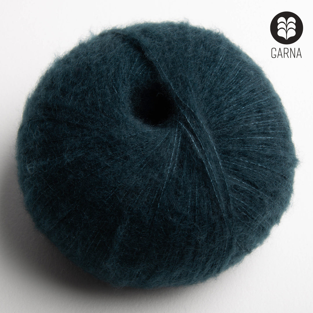 GARNA Cumulus Cashmere / silke garn : 685 Mørk Petroleum