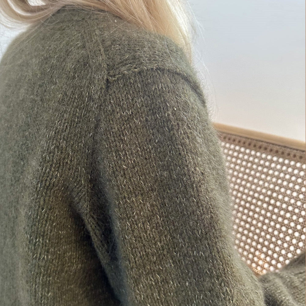 Chunky Mouliné Cardigan le knit - Garnkit (uden opskrift)