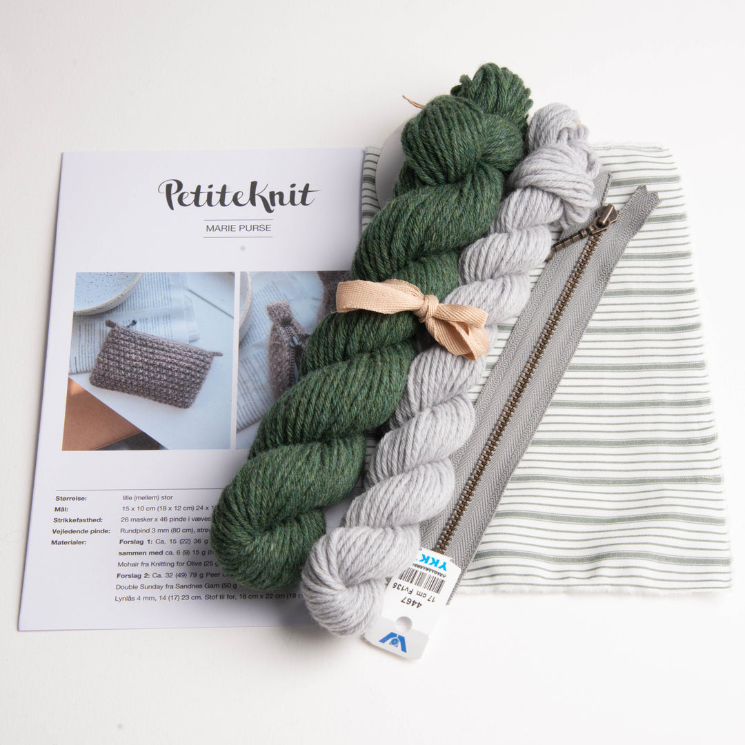 Marie Purse Petiteknit - Strikkekit flerfarvet LIMITED EDITION - 40
