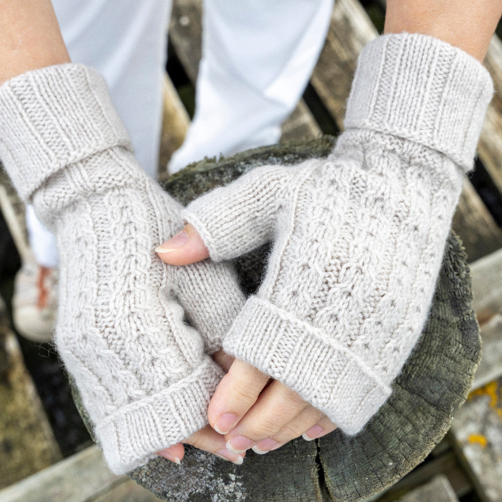 Elisabeth fingerløse vanter HolstKnit - Garnkit (uden opskrift)