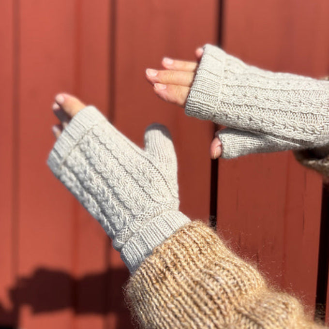 Elisabeth fingerløse vanter HolstKnit - Garnkit (uden opskrift)
