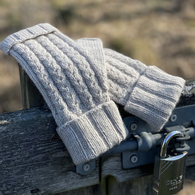 Elisabeth fingerløse vanter HolstKnit - Garnkit (uden opskrift)