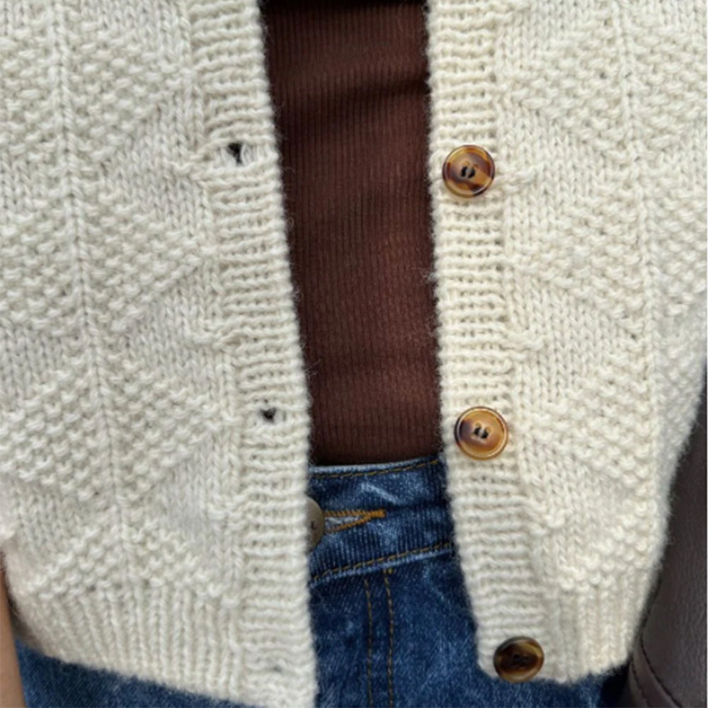 Esther Vest PetiteKnit - Strikkekit (baby alpaca)