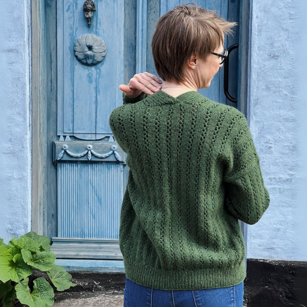 GARDEN Cardigan Ankestrick - strikkekit cashmere