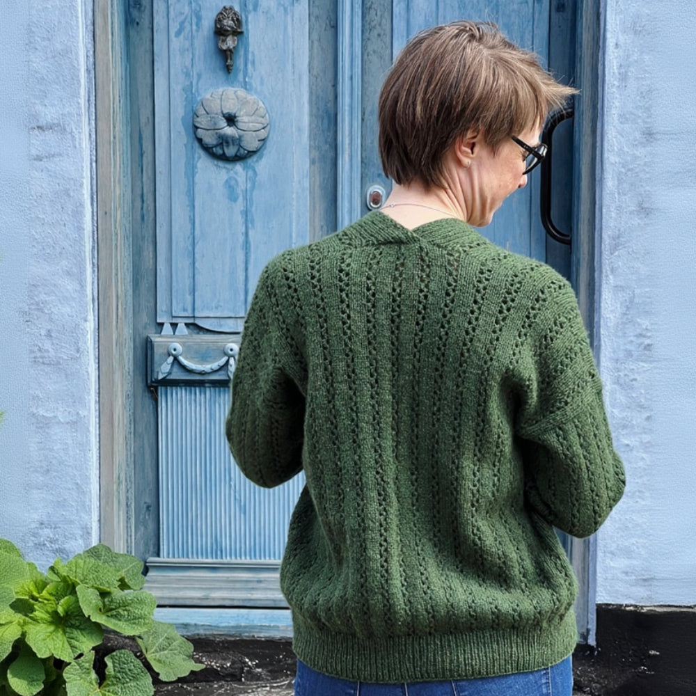 GARDEN Cardigan Ankestrick - strikkekit cashmere