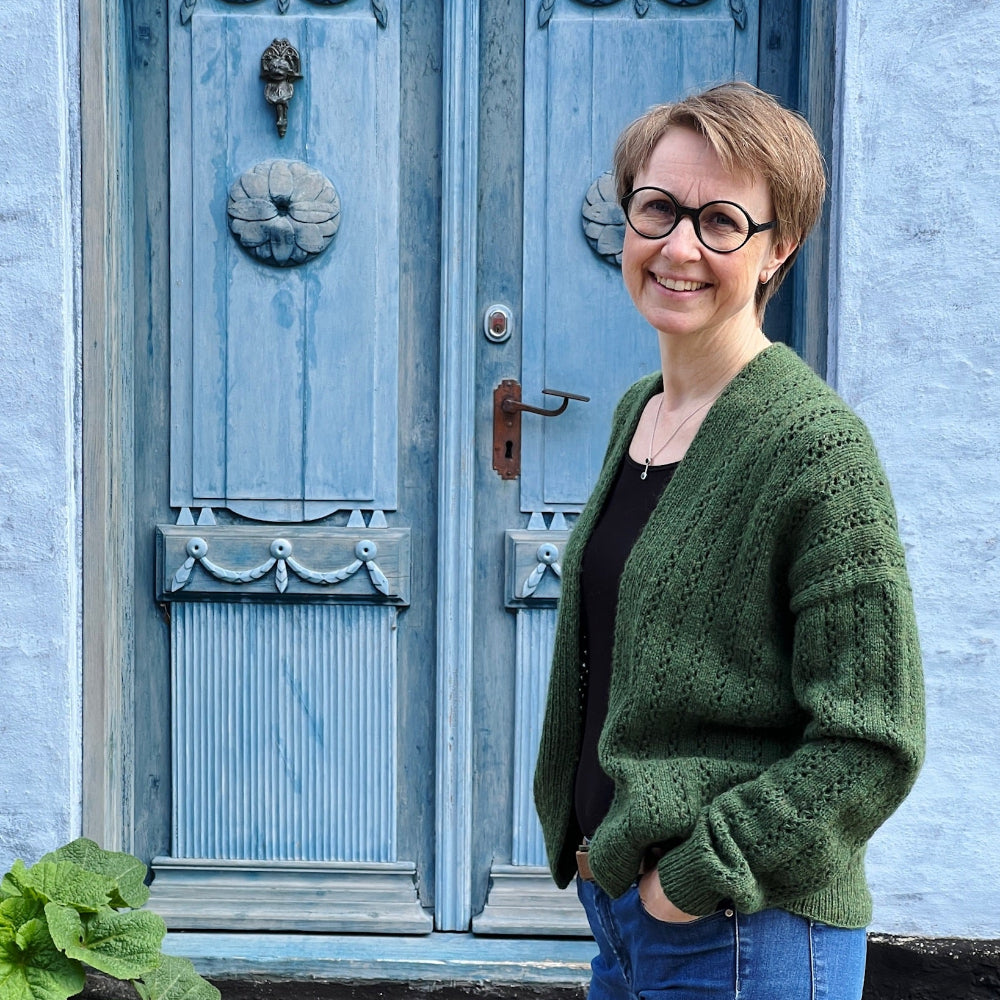 GARDEN Cardigan Ankestrick - strikkekit cashmere