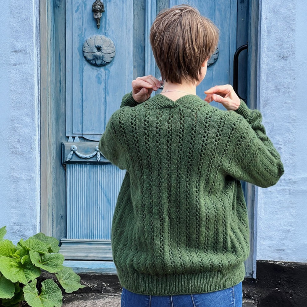 GARDEN Cardigan Ankestrick - strikkekit cashmere