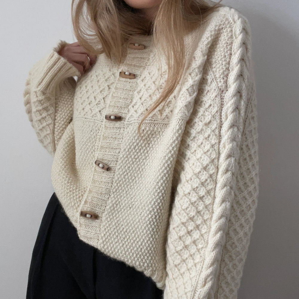 Haraboji Cardigan AEGYOKNIT - Garnkit (uden opskrift)
