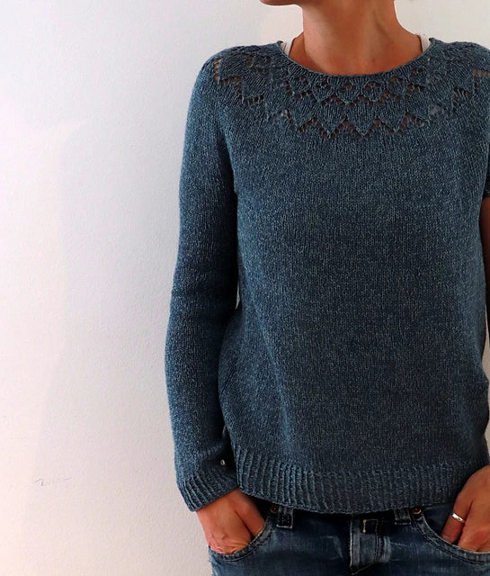 Yume Sweater Isabell Kraemer - Strikkekit Alba/Cava