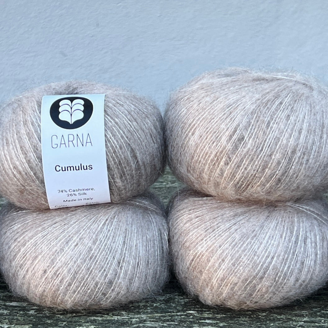 GARNA Cumulus Cashmere / silke garn : 259 Mocha