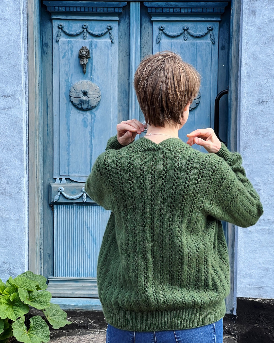 GARDEN Cardigan Ankestrick - strikkekit cashmere