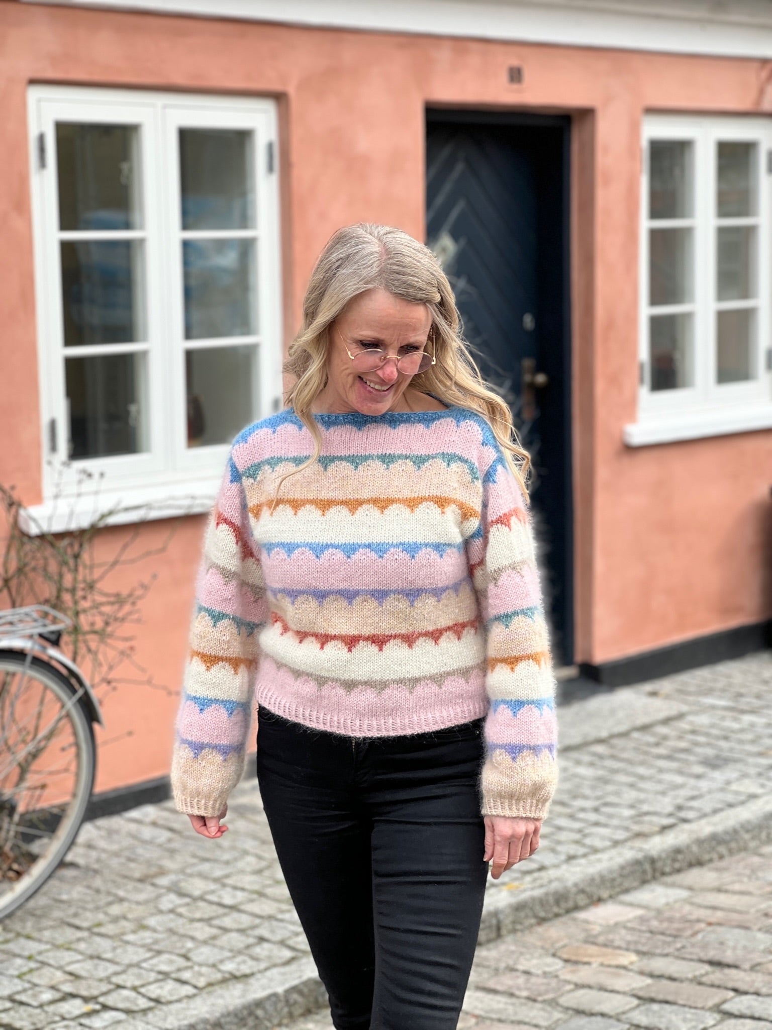 Robinia Sweater Anne Ventzel - Strikkekit Komplet Flerfarvet