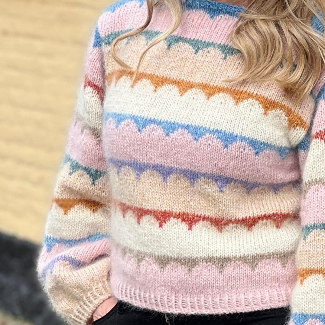 Robinia Sweater Anne Ventzel - Strikkekit Ground Color