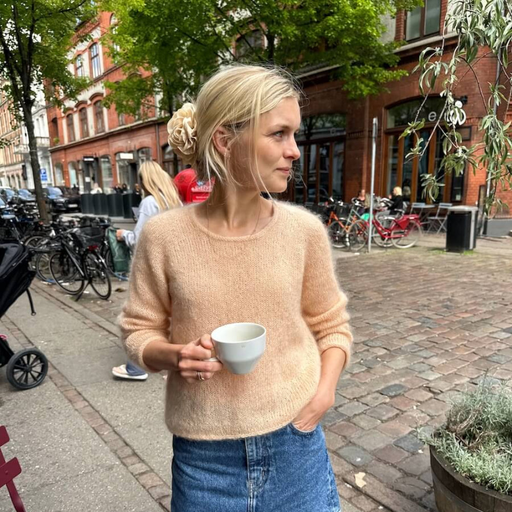 Kumulus Bluse O-neck PetiteKnit - Strikkekit Cashmere