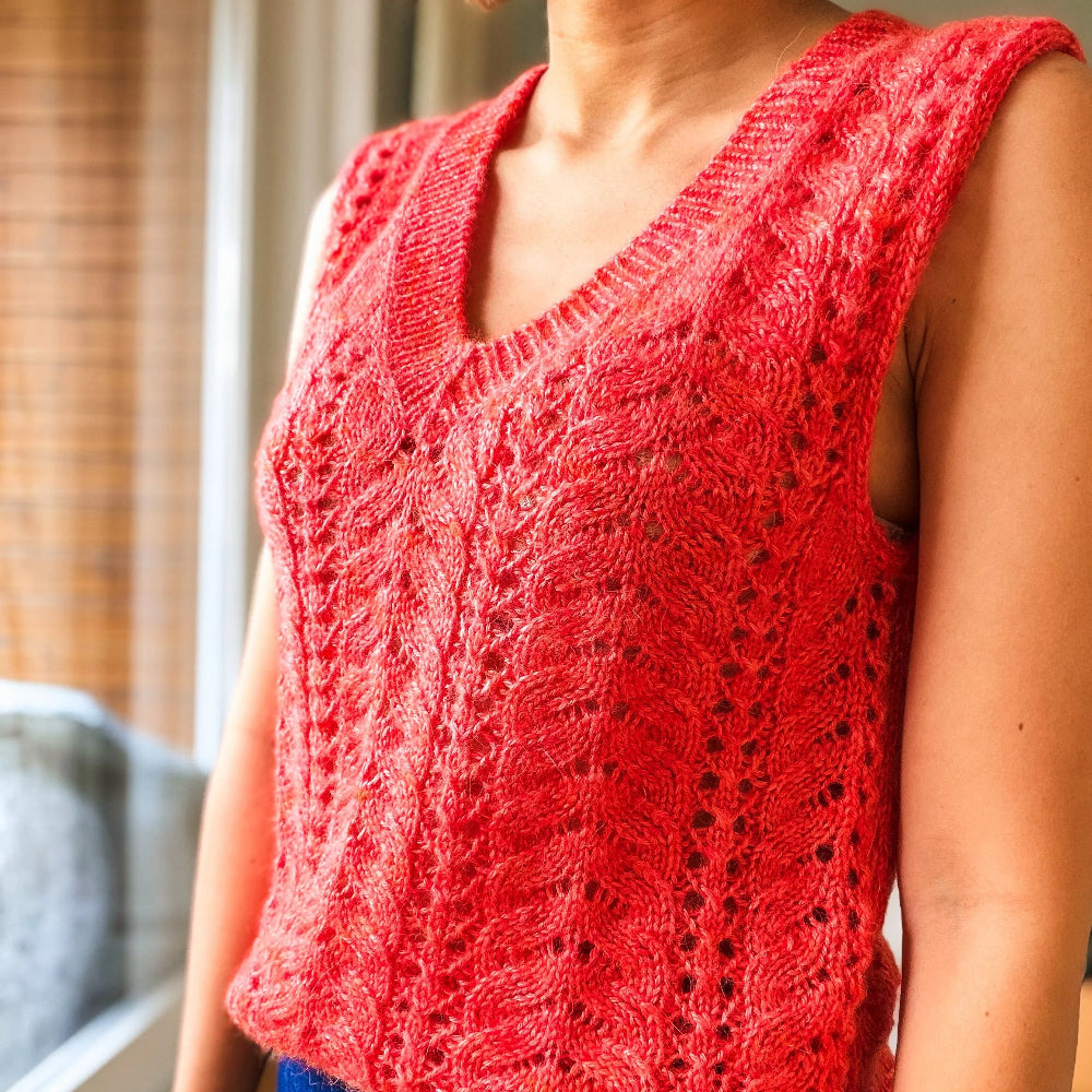 Lacy Day Vest Atelier Ajour - Strikkekit