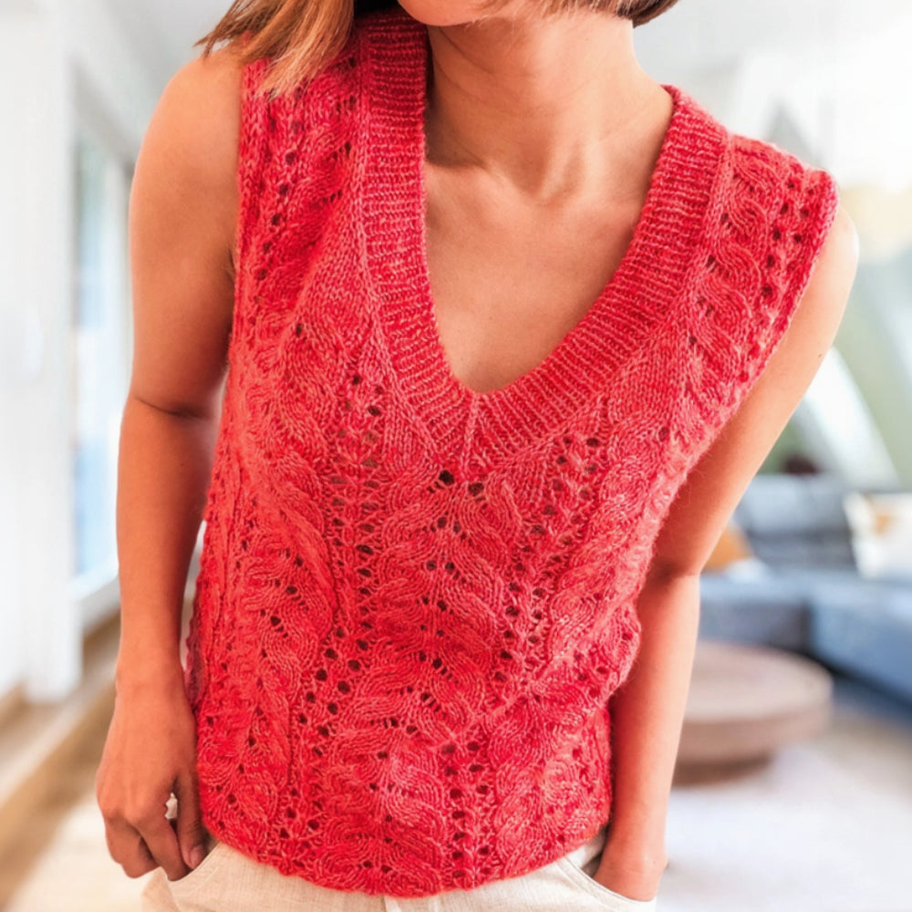 Lacy Day Vest Atelier Ajour - Strikkekit