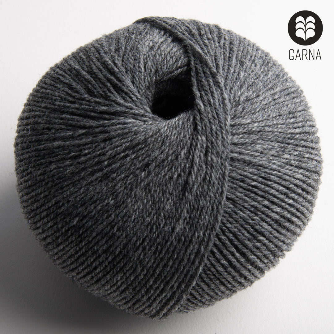GARNA Nobilis Superfin Lammeuld garn : 165 Grå